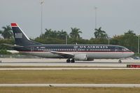 N418US @ KPBI - US Airways 737-400 - by Andy Graf-VAP