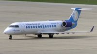 N628BR @ CLE - CLRJ of the short lived Independence Air as it taxies onto stand at Cleveland Hopkins - by Terry Fletcher