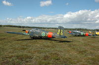 SE-KVY @ ESDF - Safir SE-KVY at Kallinge airfield,  Safir SE-IGO c/n 91228 behind it. - by Henk van Capelle