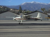 N3683C @ SZP - 1954 Cessna 180, Continental O-470 225 Hp, landing Rwy 22 - by Doug Robertson
