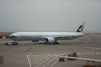 B-KPC @ VHHH - Cathay Pacific flight leaving its gate at HKG - by Michel Teiten ( www.mablehome.com )