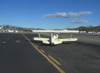 N88EH @ SZP - 1979 Hooper EAA BIPLANE Model P, 'Woodstock', Lycoming O-290 135 Hp, taxi to rwy 22 - by Doug Robertson