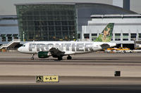 N926FR @ KLAS - Frontier Airlines - 'Domino - Black Tail Deer Fawn' / 2004 Airbus A319-111 - by Brad Campbell