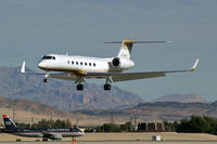 N725MM @ KLAS - MGM Mirage - 550 Leasing Co. - Las Vegas, Nevada / 2007 Gulfstream Aerospace GV-SP / My 5300th Upload. - by Brad Campbell