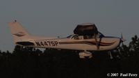 N447SP @ EMV - Losing the light, but that won't hurt the flight - by Paul Perry