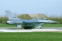 J-266 @ EHLW - This F-16 shows the early markings of the TCA conversion unit. Now wfu and stored. - by Joop de Groot