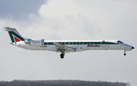 I-EXMM @ LOWW - Alitalia Express Embraer 145LR  landing of RWY34 - by Delta Kilo