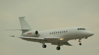 N85M @ FRG - Falcon 2000 arrives at Republic - by Stephen Amiaga