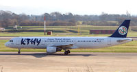 TC-KTD @ EGCC - Kibris A321 taxies for departure from Manchester in Feb 2008 - by Terry Fletcher