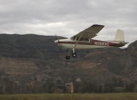 N3683C @ SZP - 1954 Cessna 180, Continental O-470 225 Hp, landing Rwy 04 - by Doug Robertson
