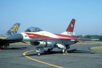 FA-91 @ EBBL - Due to its 40st annivresary 23 Smaldeel painted a F-16 in this striking colors. - by Joop de Groot