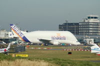 F-GSTD @ EGCC - Airbus Super Transporter - Taxiing - by David Burrell