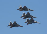 82-0030 @ DAB - F-15s from Tyndall fly over the Daytona Speedway to start Busch Race - by Florida Metal