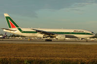 I-DISO @ MIA - Alitalia B777 arrives Miami in Feb 2008 - by Terry Fletcher