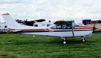 N738DZ @ EGTC - N738DZ Cessna R182 at Cranfield - by Pete Hughes