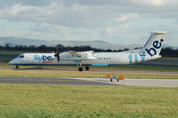 G-JEDU @ EGCC - Flybe - Taxiing - by David Burrell