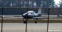 N166JC @ RWI - Spotted a sweet Lancair across the way - by Paul Perry