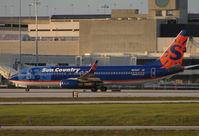 N810SY @ PBI - Sun Country B737 at West Palm Beach - by Terry Fletcher