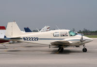 N2222P @ KLNA - 1950s PA-23 at Lantana, FL - by Steve Hambleton