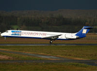 9A-CDC @ LFBT - Landing rwy 20 with so more wind and under a small ray of sun ! - by Shunn311