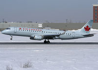 C-FHJJ @ CYOW - Air Canada E190 Touchdown on Rwy 25 inbound from YYZ - by CdnAvSpotter