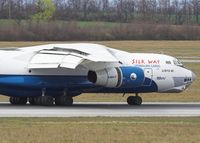 4K-AZ100 @ LOWW - Azerbaijan Cargo Silk Way IL-76D-90 - by Delta Kilo