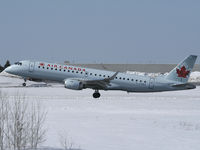 C-FHNX @ CYOW - Air Canada E190 Landing on Rwy 25 inbound from YHZ - by CdnAvSpotter