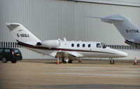 G-HEBJ @ EGGW - This Cessna 525 cn 0437 had recently arrived on the British Register ex N717NA - by Terry Fletcher