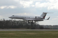 N507QS @ EGGW - Netjets Gulfstream V about to land at Luton - by Terry Fletcher