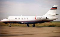 N111HZ @ EGGW - Falcon 2000 on the Luton Ramp in 1999 - by Terry Fletcher