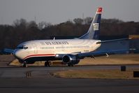 N532AU @ ORF - US Airways N532AU (FLT USA1186) from Charlotte/Douglas Int'l (KCLT) exitting RWY 5 at Taxiway Golf after landing. - by Dean Heald