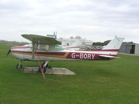 G-BORY @ EGCL - A Cessna 150L parked out at Fenland - by Simon Palmer