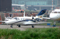 D-IMMI @ EGCC - German Citation 525 at Manchester in April 2008 - by Terry Fletcher