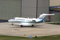 N525CC @ CID - Shot from the control tower, parked at Rockwell-Collins - by Glenn E. Chatfield