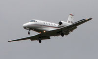 CS-DFP @ EGCC - Citation Excel about to land at Manchester - by Terry Fletcher