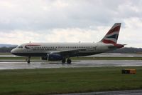 G-EUPA @ EGCC - Taken at Manchester Airport on a typical showery April day - by Steve Staunton