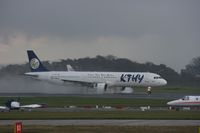 TC-KTD @ EGCC - Taken at Manchester Airport on a typical showery April day - by Steve Staunton