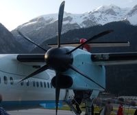 OE-LGH @ LOWI - Left propeller of Austrian arrows Dash8-Q400 - by Hannes Tenkrat