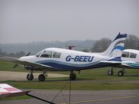 G-BEEU @ EGLG - PA-28 based at Panshanger - by Simon Palmer