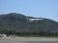 N21585 @ SZP - 1974 Cessna 172M, Lycoming O-320-E2D 150 Hp, takeoff climb Rwy 22 - by Doug Robertson