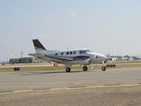 N826TM @ KFCM - Taxiing to Runway 10R before departing IFR to De Kalb, IL (DKB). - by Mitch Sando