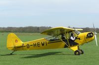 G-HEWI @ EGBK - Piper Cub visiting Sywell - by Simon Palmer