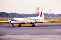 G-ANCD @ QPG - Taxying in at Paya Lebar, Singapore, while in service with Lloyd International 1970. - by KeithMac