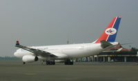 7O-ADP @ WIII - Yemen A330 taxi at Jakarta - by John J. Boling