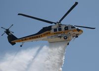 N160LA - Copter 16 drops water at Fire Service Day 2008, LA county Fire Station 129 - by Doug Pearson