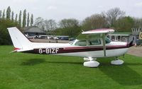 G-BIZF @ EGSN - Cessna F172 at Bourn - by Simon Palmer