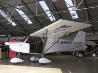 G-SKSW @ EGBK - SkyRanger in FlyLight hangar at Sywell - by Simon Palmer