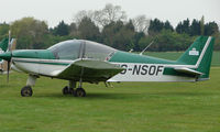 G-NSOF @ EGSP - Robin HR200 at Peterborough Sibson - by Terry Fletcher