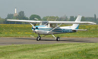 G-FFEN @ EGMC - Cessna 150 about to start afternoon circuits - by Terry Fletcher