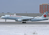 C-FGLX @ CYOW - Air Canada E190 touching down on Rwy 25